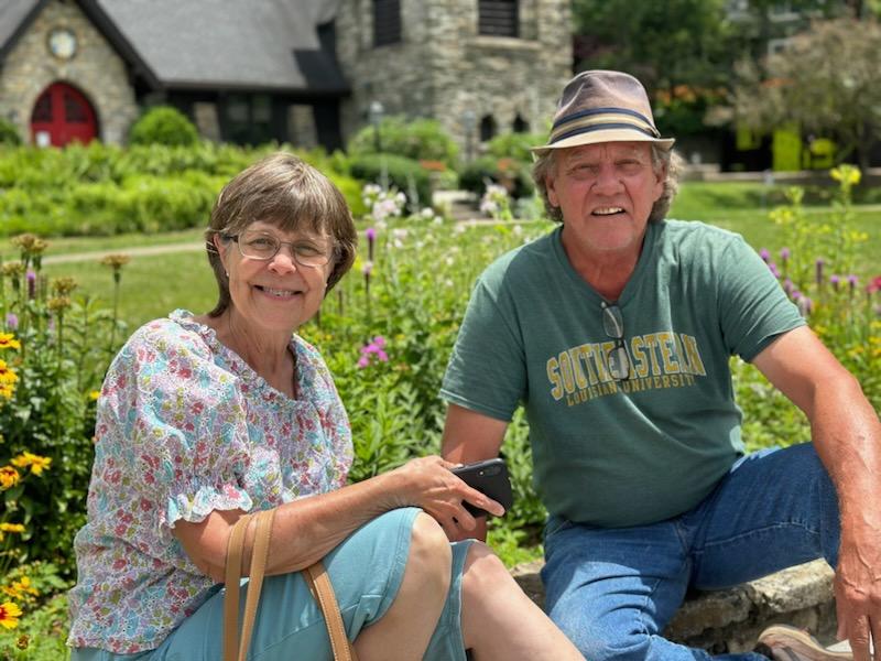 Rick and Susan in Blowing Rock NC July 2023